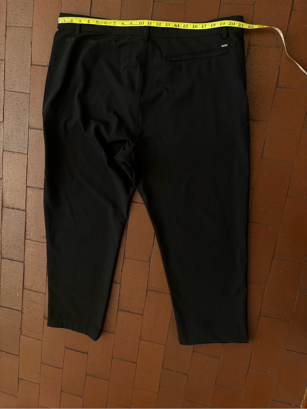 Hurley mens black hybrid performance stretch pants 40x32 - Picture 6 of 10